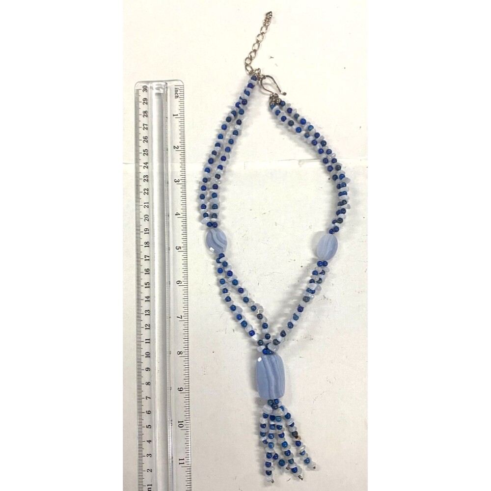 Jay King DTR Mine Finds HSN Blue Lace Agate and Blue Lapis Necklace